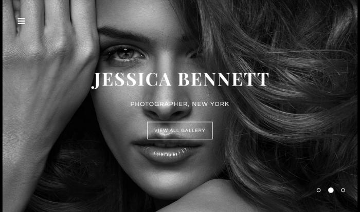 摄影艺术在线展厅网站模板