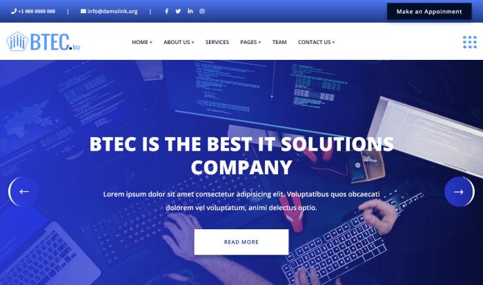 企业培训与发展网站模板