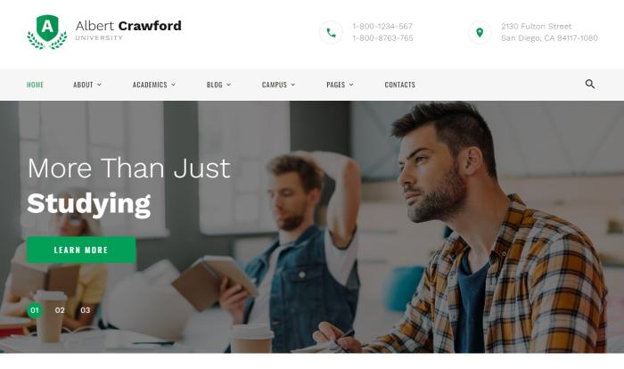 智启未来教育网站模板