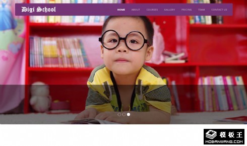 儿童美术教育活动响应式网页模板