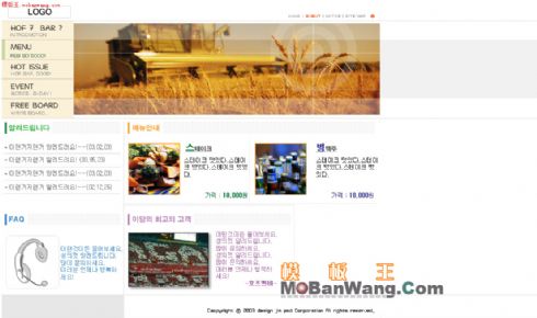 韩国啤酒制造厂网站模板