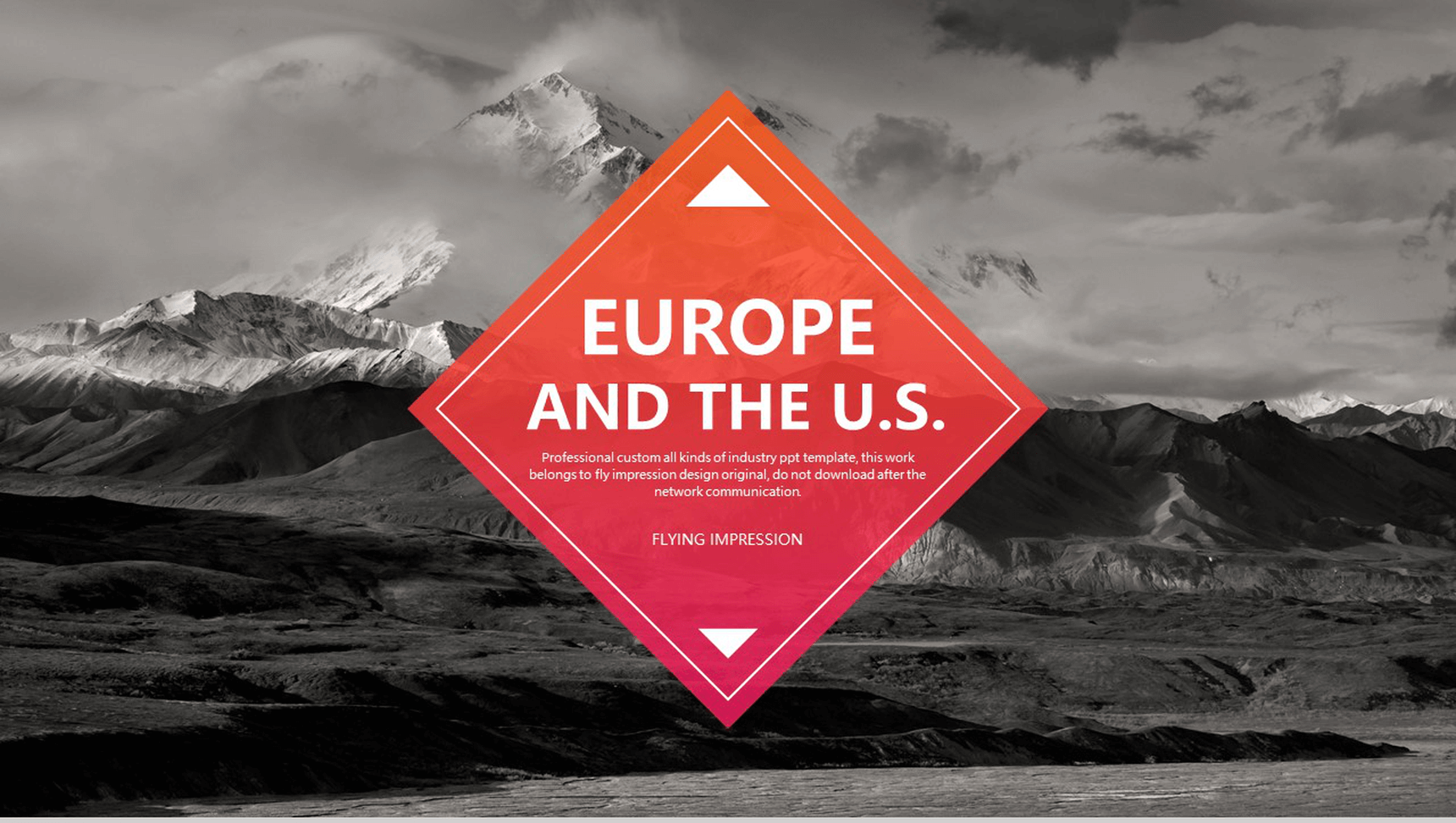 欧美风商务汇报演讲设计昌邑通用PPT模板