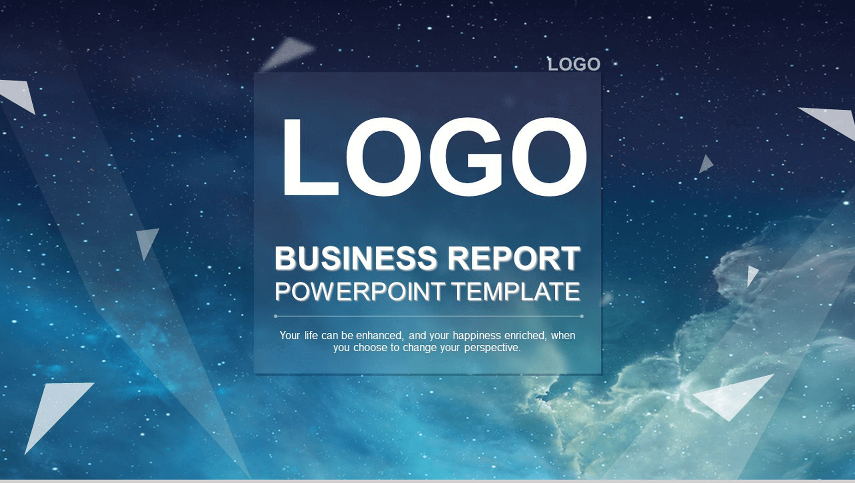 创意星空工作总结商业计划书汇报PPT模板