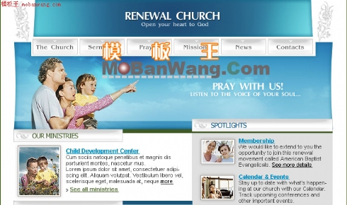 欧美儿童辅导中心网页模板