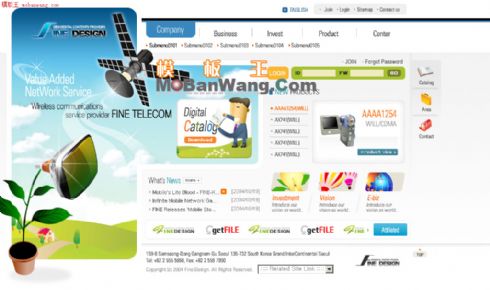 欧美卫星设备，数码产品模板