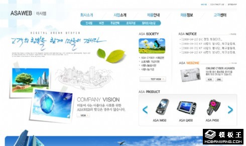 国际商务视野网页模板