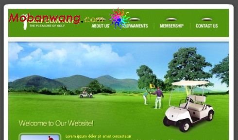 高尔夫公司网页模板