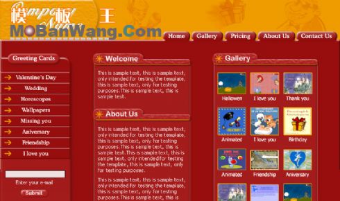 欧美儿童主题歌模板