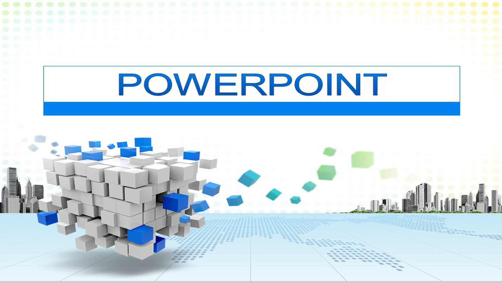 简洁微立体动态企业调查市场分析报告PPT模板