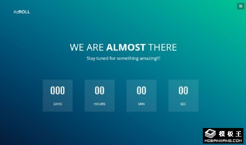 企业动态上线倒计时响应式网页模板