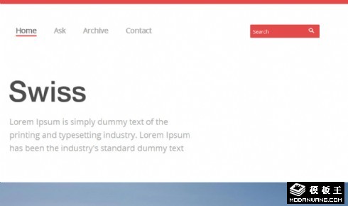 瑞士之旅介绍博客网页模板