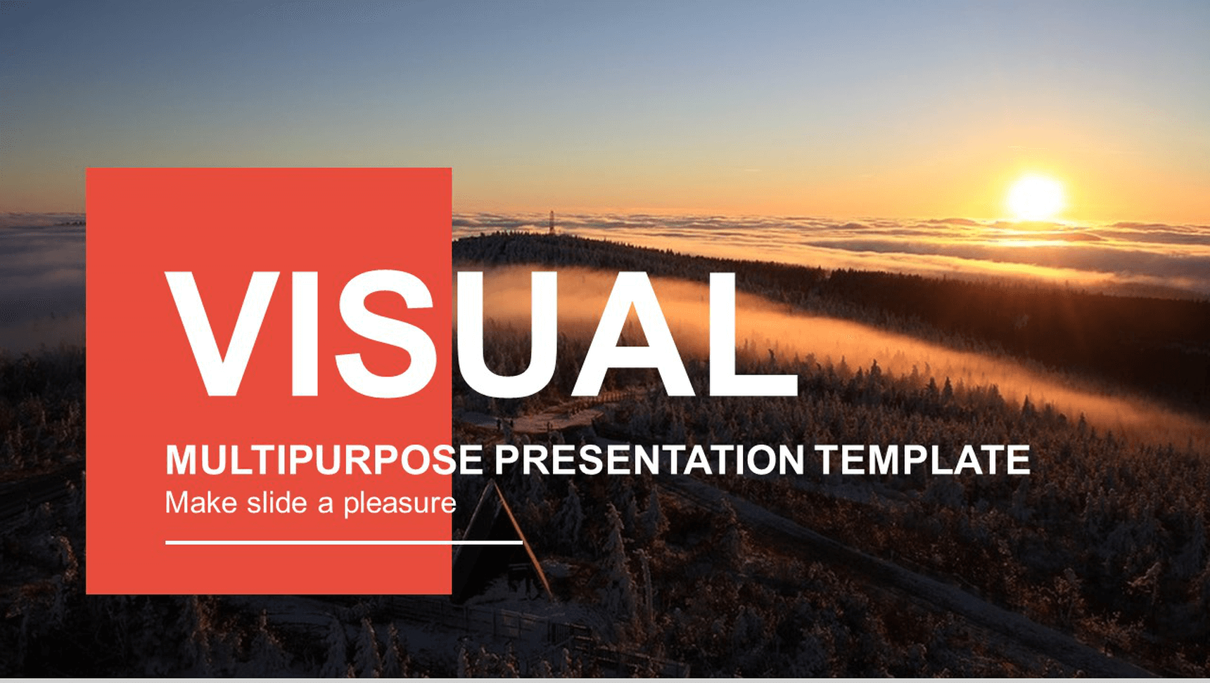 大气可视化精品高端商务PPT模板