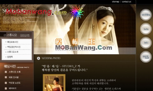 婚纱摄影网页模板