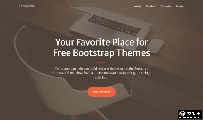 创意商务发布着陆页模板