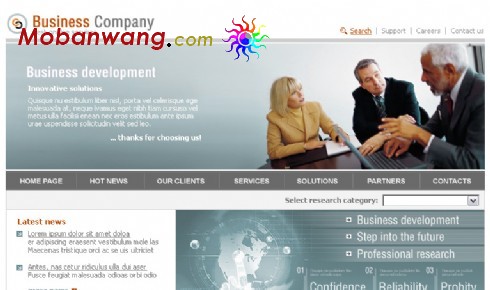 金融企业商务网站模板