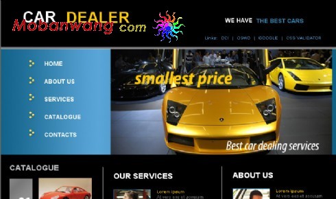 汽车经销商网页模板
