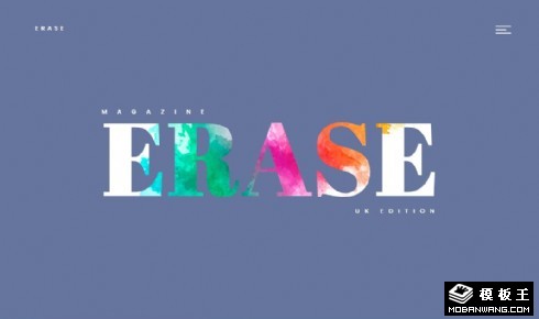 最新杂志发布展示响应式网页模板