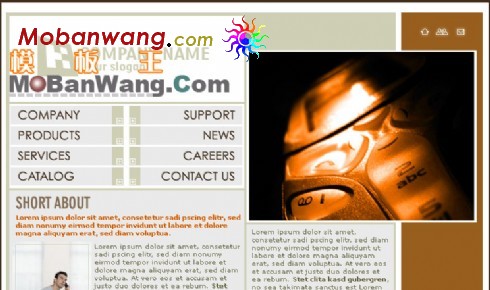 欧美手机科技网页模板