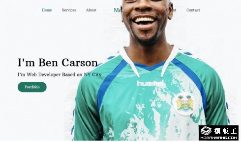 个人专业动态展示响应式网页模板