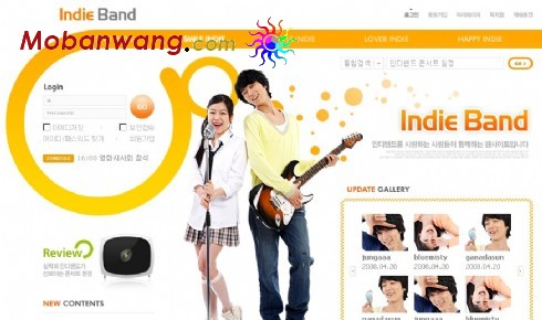 独立乐队官方网站模板