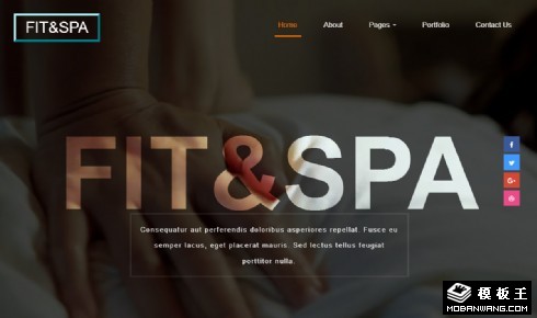 健身SPA响应式网站模板