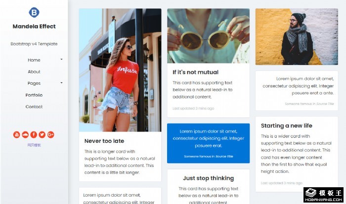 左侧菜单信息动态网页模板