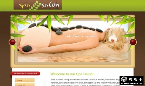 SPA沙龙网页模板
