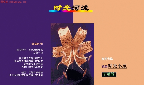 时光小屋_个人网页模板