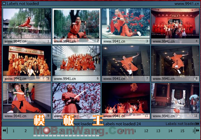 少林武术FLASH相册模板