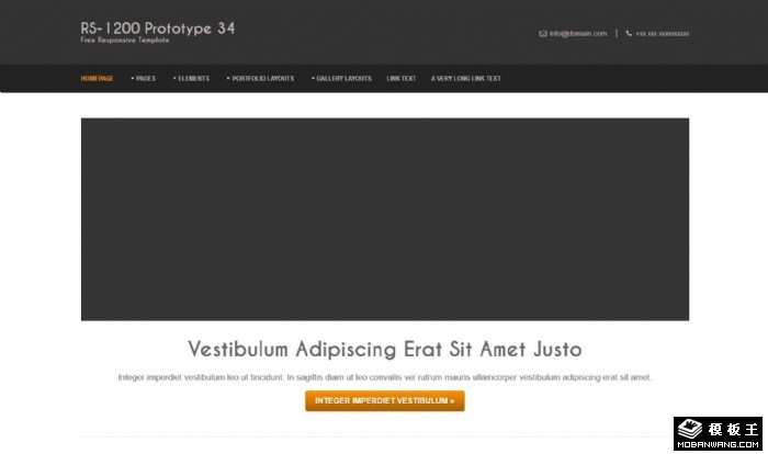 黑白信息动态网站模板系列34