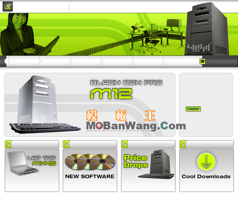 欧美某电脑公司网站模板