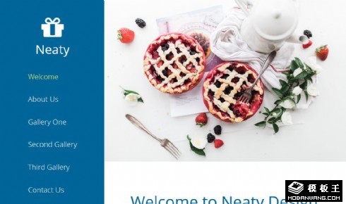 甜品介绍展示响应式网页模板