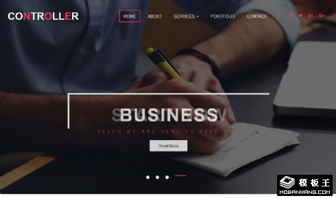 企业管理动态响应式网站模板