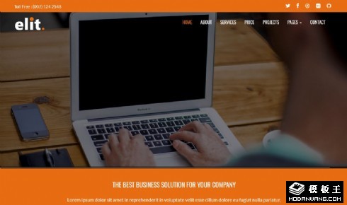 精英商务公司响应式网站模板