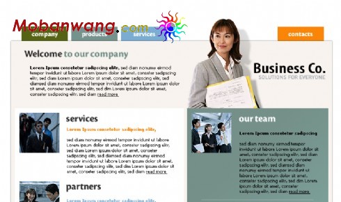 外贸公司网页模板