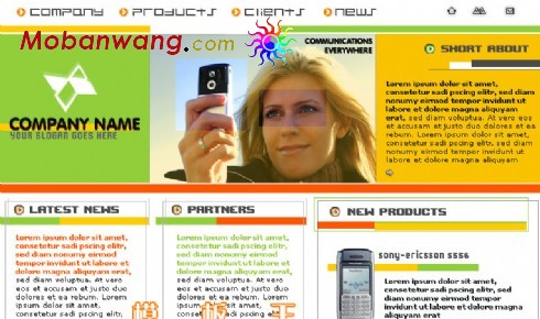 手机企业网站模板