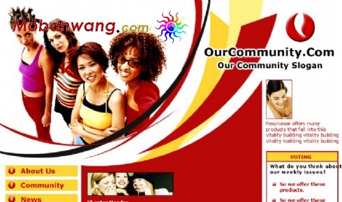 女性交友网站模板