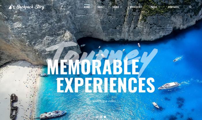 全球精选旅行服务网站模板