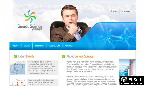 遗传育种学研究网页模板