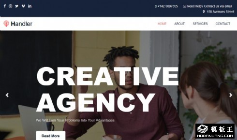 创意营销顾问响应式网页模板