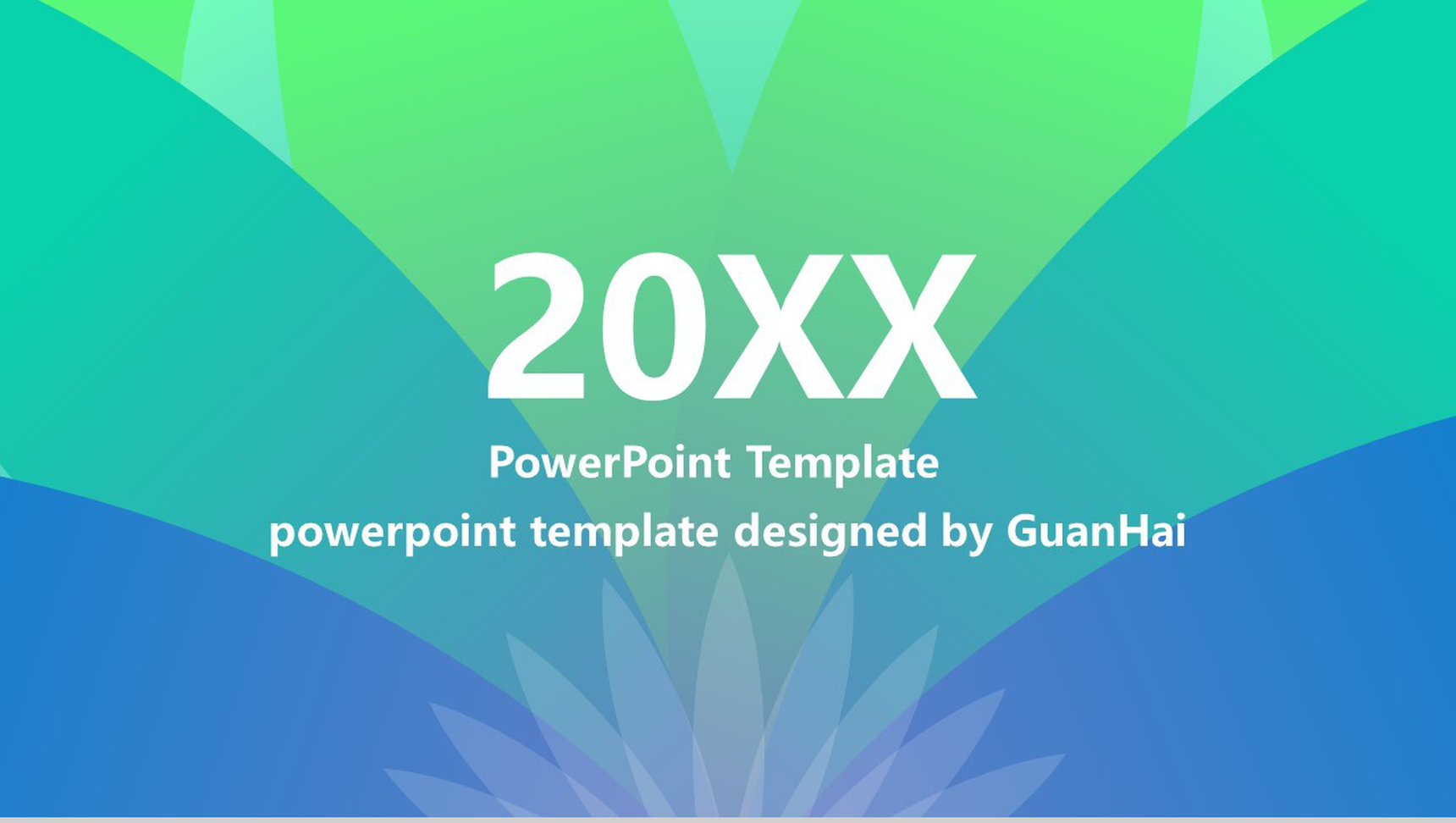 清新风景旅游通用PPT模板