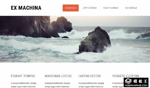 商业项目资源技术响应式网页模板