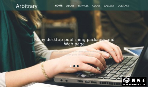 项目服务动态展示响应式网站模板