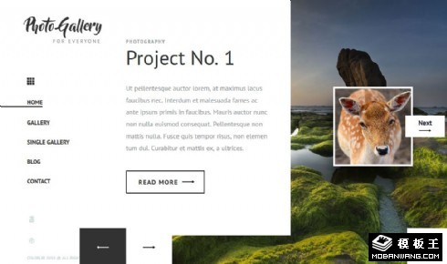 图库资源展示响应式网页模板