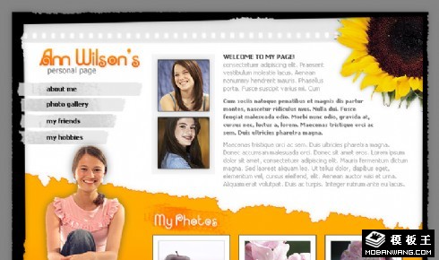 我的故事个人主页模板