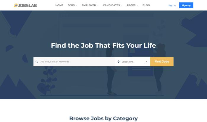 招聘分类平台网站模板