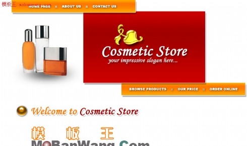 欧美化装品销售网站模版