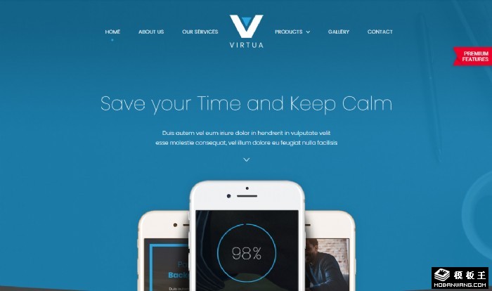 APP应用指南网页模板