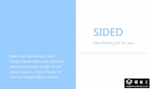 简洁二列排版资讯响应式网页模板