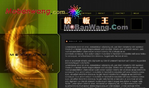 物理研究机构网页模板